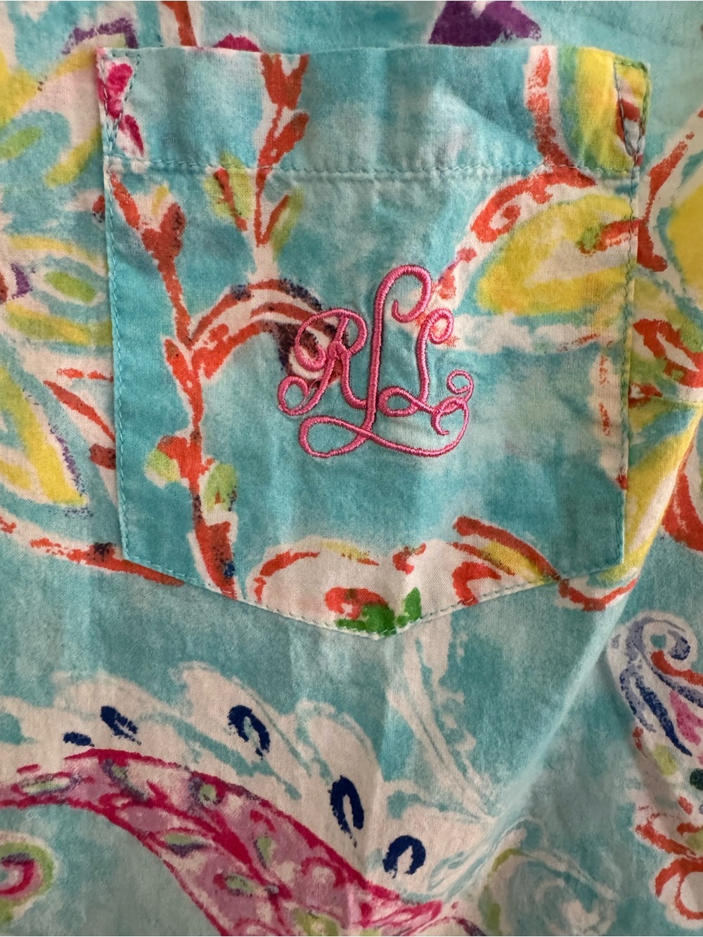 Lauren Ralph Lauren Sleeveless Paisley
Floral Button Down Shirt (Size L) - Picture 6 of 15